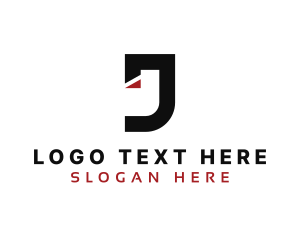 Shipment - Freight Delivery Letter J logo design