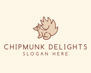 Chipmunk - Squirrel Animal Plushie logo design