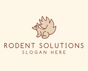 Rodent - Squirrel Animal Plushie logo design