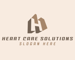 Construction Builder Letter H logo design