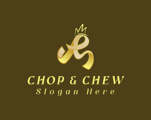 Gold Elegant Crown Logo