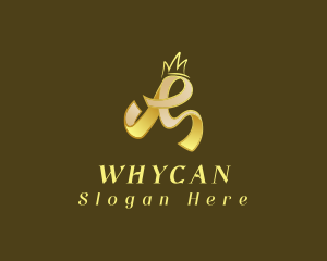 Gold Elegant Crown Logo