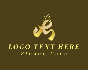 Elegant - Gold Elegant Crown logo design