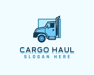 Truck Transport Delivery logo design