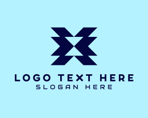 Letter X - Cyber Programming App logo design