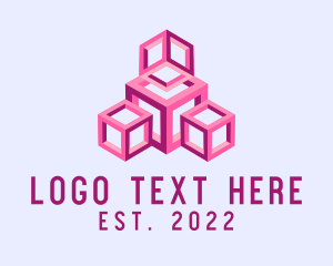 Futuristic - Futuristic Gaming Cube logo design