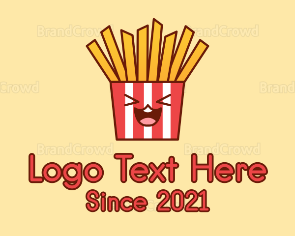 Excited French Fries Logo