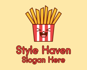 Excited French Fries  Logo