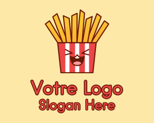 Excited French Fries  Logo