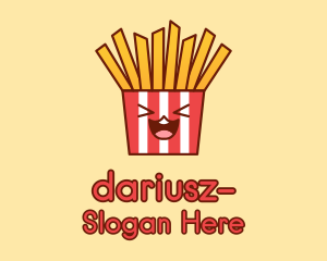 Excited French Fries  Logo