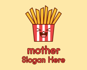 Excited French Fries  Logo