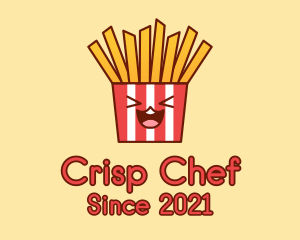 Excited French Fries  logo design