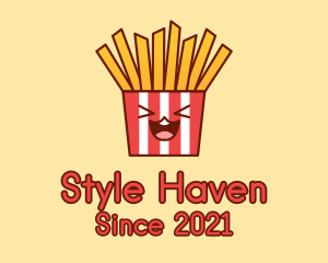 Hot Chips - Excited French Fries logo design