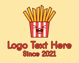 Fries - Excited French Fries logo design