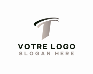 Logistics Swoosh Letter T Logo