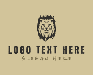 Veterinarian - Lion Wild Jungle logo design