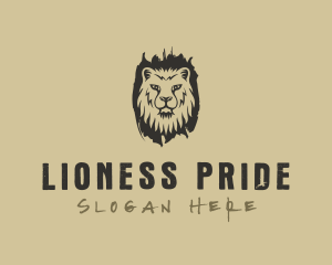 Lion Wild Jungle logo design