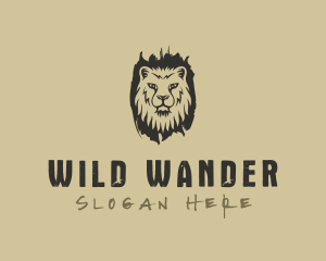 Lion Wild Jungle logo design