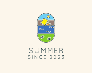 Nature Summer Tent logo design