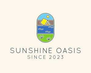 Nature Summer Tent logo design