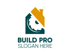 Housing Construction Blade  Logo