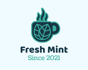 Mint - Hot Tea Cup logo design