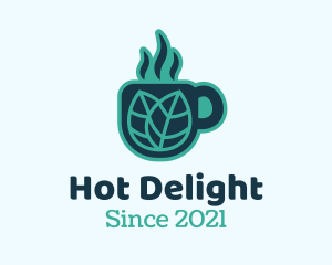 Hot Tea Cup logo design