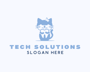 Cat - Cat Tooth Dentistry logo design