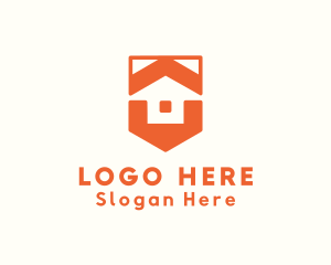 Residential House Shield Logo