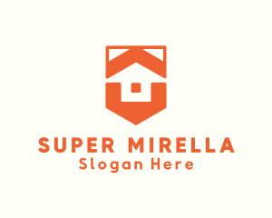 Subdivision - Residential House Shield logo design