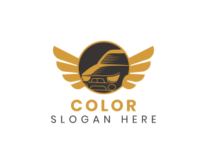 Car Bodyshop - Car Wing Automobile logo design