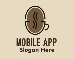 Coffee Bean Cup Logo