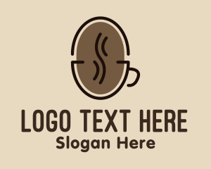 Coffee Bean Cup Logo