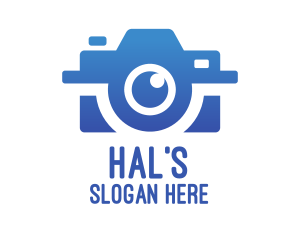 Blue Photography Photographer Logo