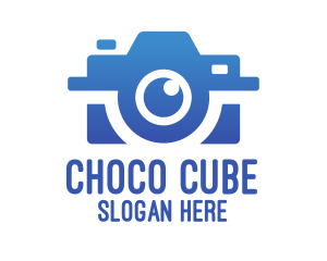 Purple Camera - Blue Photography Photographer logo design