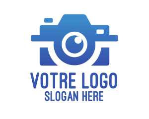 Image - Blue Photography Photographer logo design