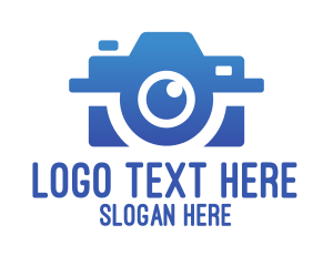 Photographer - Blue Photography Photographer logo design