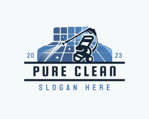 Pressure Washer Sanitary Cleaning logo design