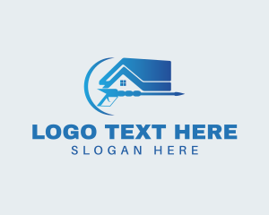 Clean - House Cleaning Pressure Wash logo design