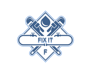 Fix Plumbing Tap logo design