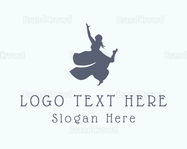 Ballet Dance Studio Performer Logo