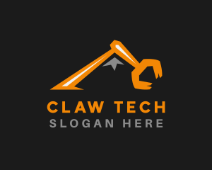 Excavator Claw Mountain logo design