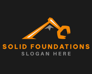 Mountain - Excavator Claw Mountain logo design