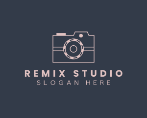 Studio Camera Lens logo design