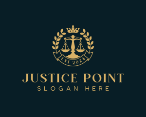 Judiciary - Crown Law Judiciary logo design