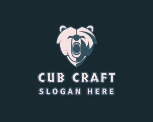 Cub - Grizzly Bear Growl logo design