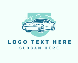 Sedan - Clean Automotive Wash logo design