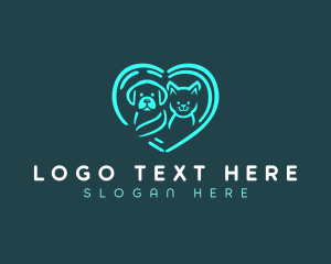 Dog Cat Vet logo design