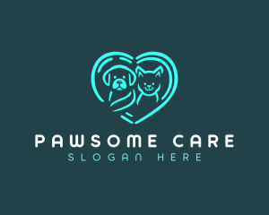 Dog Cat Vet logo design