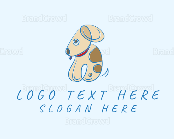 Cute Puppy Pet Logo